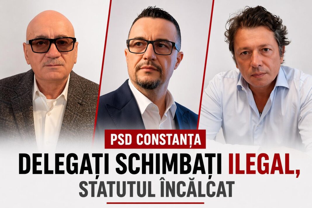 Statutul PSD, ignorat la Constanța: delegați schimbați ilegal, sub ochii conducerii județene